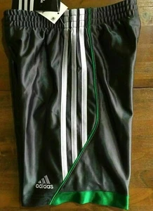 ADIDAS Climalite Shorts - Little Boy's Size 4 (gray/green/white) NWT $24 - Picture 1 of 4