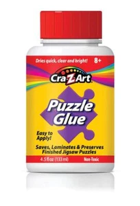 tJigsaw Puzzle Glue with Applicator - Saves, Laminates and Preserves Finished... - Picture 1 of 2