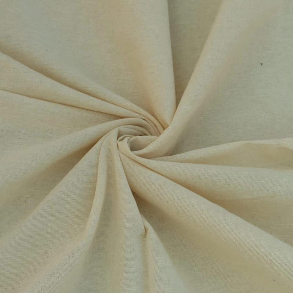 Natural 100% Cotton Unbleached Sheeting Fabric, 58" Wide For DIY Projects - Image 1 of 4