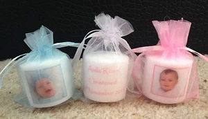 Candele fotografiche personalizzate (battesimo/battesimo/nominazione) set di 10 - Foto 1 di 9