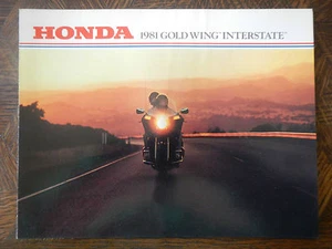 81 HONDA GL1100I GOLDWING INTERSTATE NOS OEM DEALER'S SALES SHEET BROCHURE - Picture 1 of 7