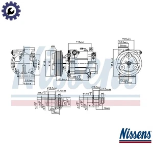 COMPRESSOR AIR CONDITIONING 89549 FOR MAZDA ZJ07/ZJ30/ZJ-VE/ZJ32 1.3L 4cyl 3 - Picture 1 of 9