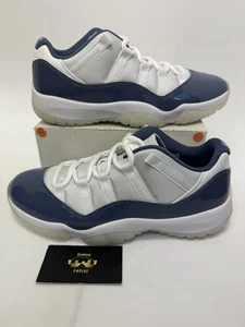 Nike Air Jordan 11 Retro Low Mens Size 9 Diffused Blue FV5104-104 No Lid - Picture 1 of 9
