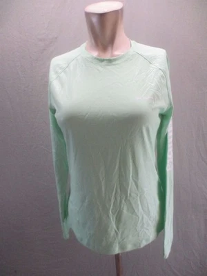 Blusa Columbia tamanho XS feminina verde gola redonda manga longa logotipo camada base 709 - Imagem 1 de 4
