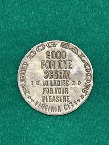 Moneda de colección Burdel Fiken Red Dog Saloon, Virginia City "Buena para un tornillo" - Imagen 1 de 1