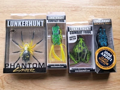 Lunker Hunt Lures Lot Of 4,Lunker Hunt Lures,Bass Lures - Image 1 of 4
