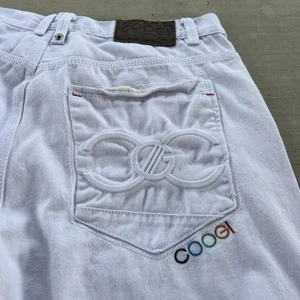 Coogi Jeans Mens 32x32 White Straight Baggy Australia Y2K VTG Hip Hop Read Descr - Picture 1 of 9