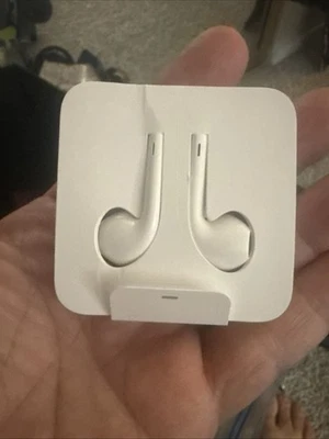 Two pcs. Original Apple iPhone EarPods Lightning Headset Earbuds Earphones  - Image 1 of 2