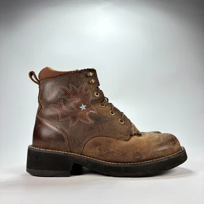 Botas occidentales Ariat Probaby Lacer Driftwood marrón 10001090 para mujer talla 7 Foto 1 de 4