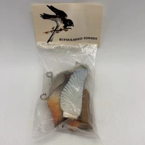 Vintage Marx Miniatur Vogel Modell Plastik Spielzeug Kit Rufous-Sided Towhee - Bild 1 von 3
