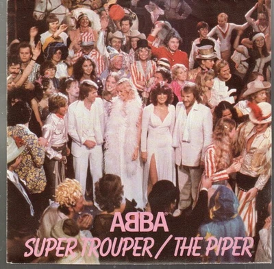Abba Super Trouper / the Piper 7" vinyl Netherlands Epic 1980 7" in pi EX-/EX- - Image 1 of 2