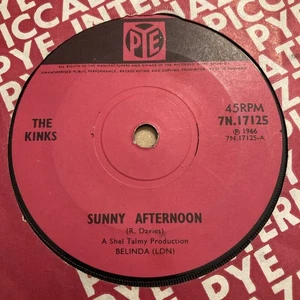 The Kinks - Sunny Afternoon/I’m Not Like Everybody Else PYE - 7N.17125 1966 GOOD - Picture 1 of 7