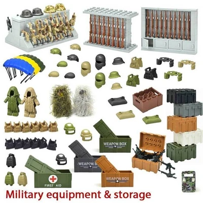 Military Gun Weapon Rifle Army Vest Suit Camo Munition Building Blocks for LEGO - Image 1 of 4