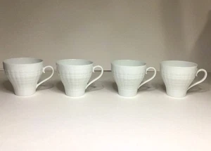Hutschenreuther Lucina Taza Taza Blanca 5 Oz Alemania Juego De 4 - Imagen 1 de 16