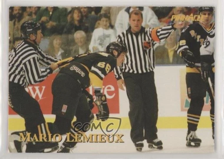 1997-98 Pinnacle Giant Eagle Mario's Moments Mario Lemieux #06 HOF - Image 1 of 2