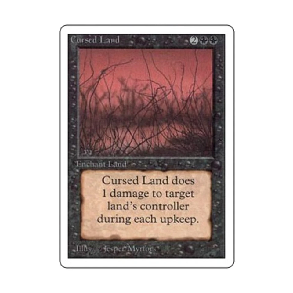 WOTC MtG Unlimited Cursed Land (U) VG - Image 1 of 1