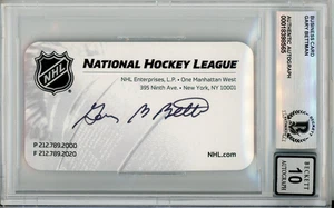 Gary Bettman NHL signed Visitenkarte Authentic Autogramm 10 Beckett BAS *65 - Bild 1 von 1