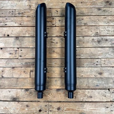 Genuine Indian Challenger Black Exhaust Silencers - pair - Image 1 of 4
