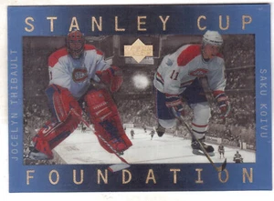 1996-97 UPPER DECK ICE SAKU KOIVU JOCELYN THIBAULTSTANLEY CUP FOUNDATION - Picture 1 of 1