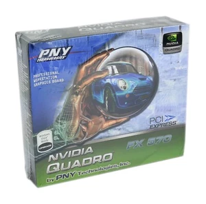 PNY NVIDIA Quadro FX 570 FX570 VCQFX570 256MB DDR2 SDRAM PCI Express x16 - Picture 1 of 4