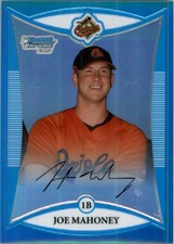 2008 Bowman Chrome Prospects Blue Refractors #BCP183 Joe Mahoney /150