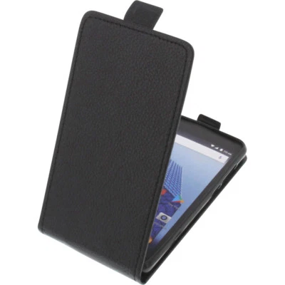 Sac pour Archos Access 50 Color 3G Protection Flipstyle Coque Étui à Clapet Noir - Photo 1/4