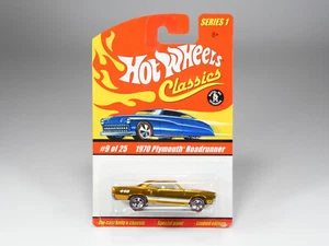HOT WHEELS - Classics Series 1 - 9 - 1970 Plymouth Roadrunner - Gold - MOC - Picture 1 of 5