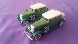 Lot Of 2 Miniature Vehicles "CADILLAC V16" 1931 Solido 1/43 In Good Condition - Picture 1 of 10