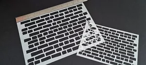 Stencil Bricks Wall Seamless Pattern Block Building Mylar Template Brickwork - Picture 1 of 11
