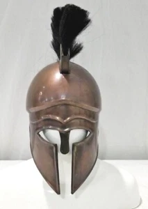Mittelalter Spartaner 300 König Leonidas korinthischer Helm Krieger Kostüm schwarz Feder - Bild 1 von 4