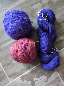 Set Of 3 Sock 100gr Skein 440yd Malabrigo SOCK Other Two Mystery - Picture 1 of 5