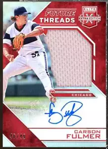 Carson Fulmer RC 2016 Elite Extra Edition Future Threads Silhouette AU Red #20 - Picture 1 of 2