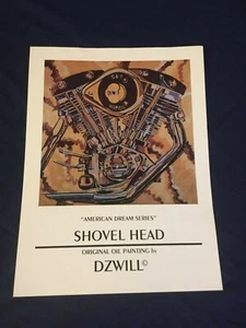 Litografía cabeza de pala serie American Dream 12x16 de Dzwill - Imagen 1 de 2