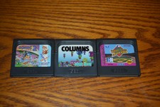 Sega Game Gear Sonic the Hedgehog 2 Columns and World Series Baseball 3 game lot