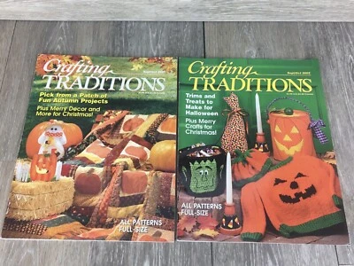 Crafting Traditions Magazine Sept / Oct 2001 Sept / Oct 2002 Halloween Fall VTG - Image 1 of 4