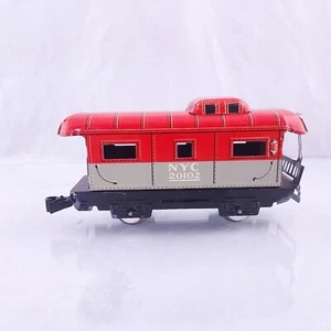 Vintage Marx  Toys NYC 20102 Red Gray Caboose Tin Litho Train Car O Scale USA - Picture 1 of 8