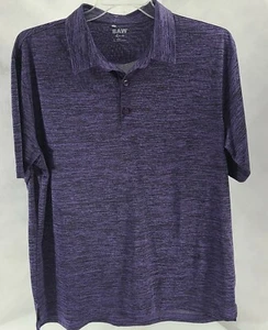 Baw Athletic Wear Dry-Tek Violet Short Sleeve Polo Shirt Adult Large Polyester - Picture 1 of 3