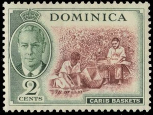 DOMINICA 124 (SG122) - King George VI "Basket Weaving" (pb32572) - Picture 1 of 1