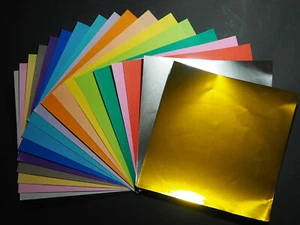 Square Origami Paper 15cm 200 Sheets 20 Colours Craft Handmade - Bild 1 von 2