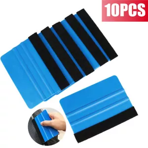 10X Vinyl Applicator Decal Wrap Scraper Car Squeegee Soft Felt Edge Sticker Tool - Picture 1 of 12