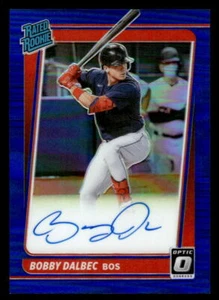 Bobby Dalbec 2021 Donruss Optic #RRS-BD Rated Rookie Signatures Blue #69/75 - Picture 1 of 2