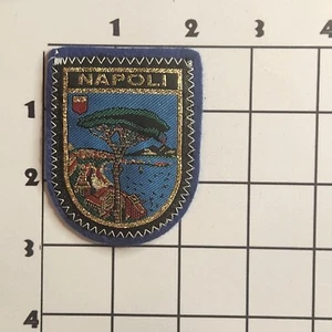 Napoli Naples Italy Patch Vintage Souvenir Travel Shield Sew On Woven on Felt - Picture 1 of 1
