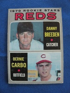 1970 Topps Baseball Cards R/C Danny Breeden & Bernie Carbo Cincinnati Reds #36