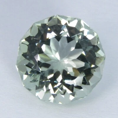 Piedra preciosa redonda de Brasil corte personalizado de amatista verde natural (prasiolita) de 6,31 quilates Foto 1 de 4