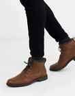 Burton Menswear Pickford Worker Tan Boots UK 12 EU 46 BNIB