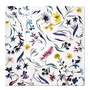 (2) Paper Decoupage Individual Napkins Two Luncheon ART DECOUPAGE SPRING FLORAL - Picture 1 of 6