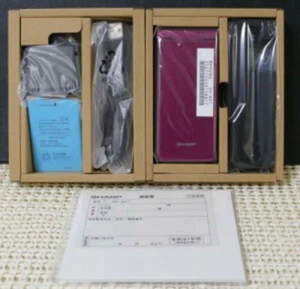 SHARP AQUOS KEITAI RED SH-N01 Android Flip Phone Unlocked 601SH Used Japan - Picture 1 of 3