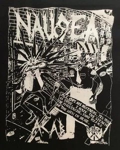 ÜBEL großer Rückenaufnäher Kruste Punk Metall Amöbix Schleifen - Bild 1 von 1