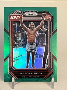2023 Panini UFC Prizm Jailton Almeida Green Prizm Refractor RC #197
