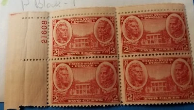 SCOTT 786 2c Plate Block of 4 Mint Postal Stamps - Image 1 of 2